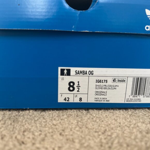 ADIDAS ORIGINALS Samba IG6175 SOLDOUT SHADOW OLIVE GREEN SIZE UK8 US 9.5 EU 42 - Picture 4 of 4